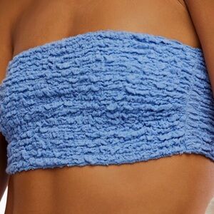 SKIMS Powder Blue Crinkle Bandeau